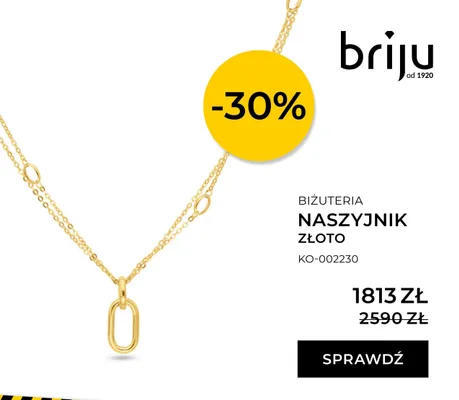 Naszyjnik złoto promocja w Briju