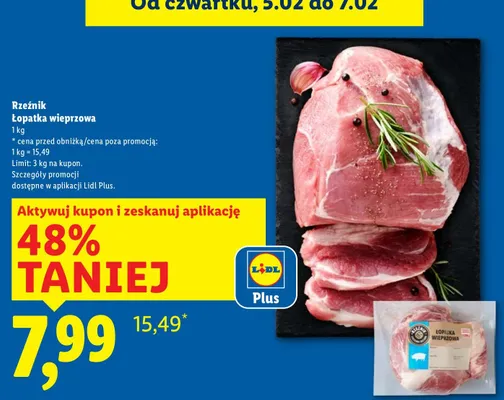 Łopatka wieprzowa promocja w Lidl