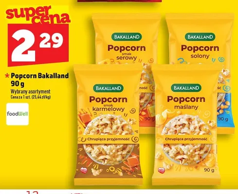 Popcorn Bakalland smak serowy promocja w TOPAZ