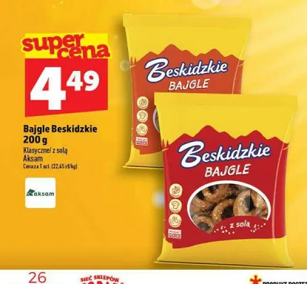 Bajgle Beskidzkie klasyczne promocja w TOPAZ