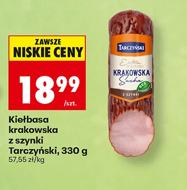 Kiełbasa krakowska z szynki Tarczyński promocja w Biedronka