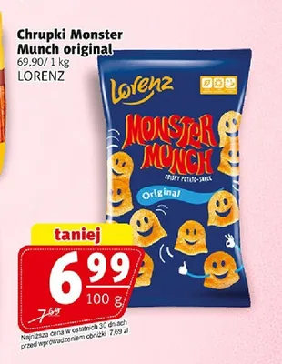 Chrupki Monster Munch Original Lorenz promocja w Prim Market