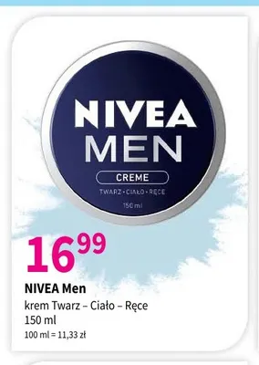 Krem Twarz - Ciało - Ręce Nivea Men promocja w Drogerie Polskie