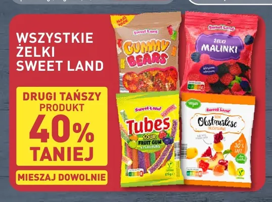 Żelki Sweet Land promocja w Aldi