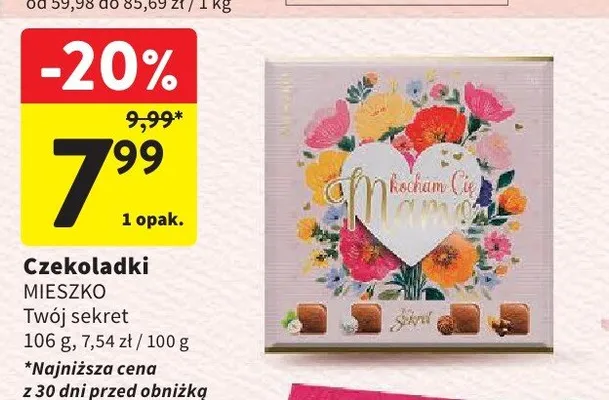 Czekoladki Twój sekret Mieszko promocja w Intermarche