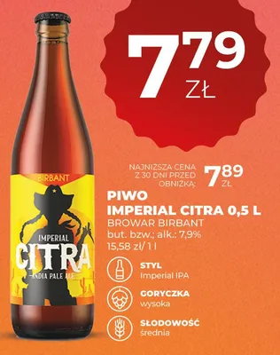 Piwo Imperial Citra promocja w Duży Ben