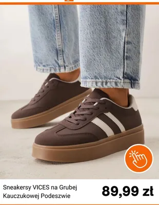 Sneakersy VICES na Grubej Kauczukowej Podeszwie promocja w Born2be