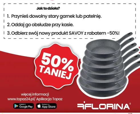 Patelnia Florina Savoy promocja w TOPAZ