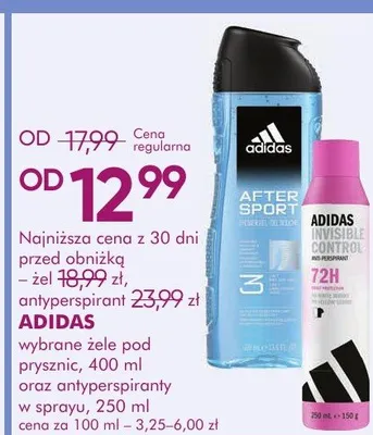 Antyperspirant w sprayu adidas control promocja w Super-Pharm