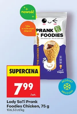Lody SoTi Prank Foodies Chicken promocja w Biedronka