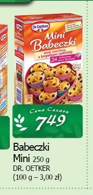 Babeczki mini Dr. Oetker promocja w CEZAR Delikatesy