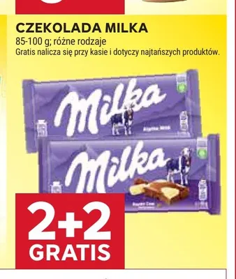 Czekolada Milka alpejskie mleczne promocja w Stokrotka