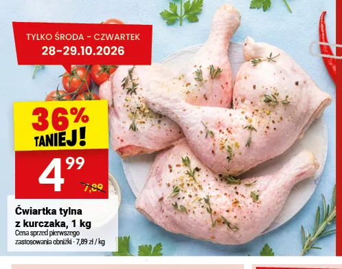Ćwiartka tylna z kurczaka promocja w Twój Market