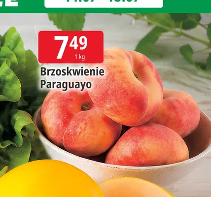 Brzoskwinie Paraguayo promocja w Leclerc