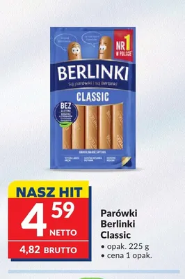 Parówki Berlinki Classic promocja w Makro