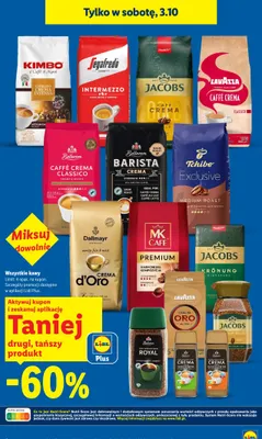 Kawa ziarnista Jacobs Café Crema Gold promocja w Lidl