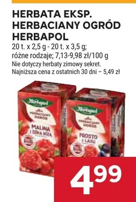 Herbata ekspresowa, herbaciany ogród promocja w Stokrotka