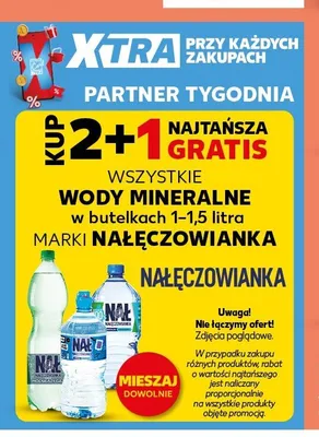 Woda mineralna gazowana Nałęczowianka promocja w Kaufland