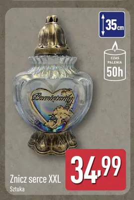 Znicz serce Xxl promocja w Aldi