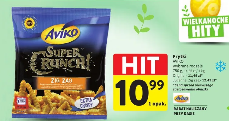 Frytki wybrane rodzaje promocja w Intermarche