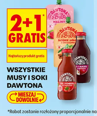 Sok pomidorowy klasyczny Dawtona promocja w Biedronka