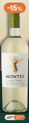 Wino białe Montes Classic Series Sauvignon Blanc promocja w Żabka