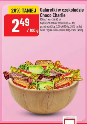 Galaretki w czekoladzie Choco Charlie promocja w POLOmarket