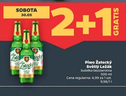 Piwo Žatecký Světlý Ležák promocja w Netto