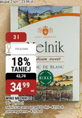Wino czerwone Melnik promocja w bi1