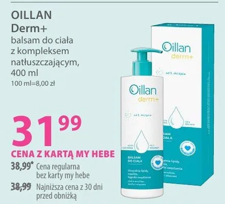 Balsam do ciała z kompleksem natłuszczającym Derm+ promocja w Hebe