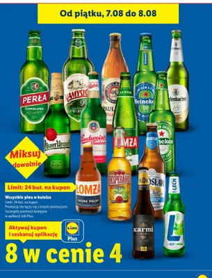 Piwo Łomża Jasne Pełne promocja w Lidl