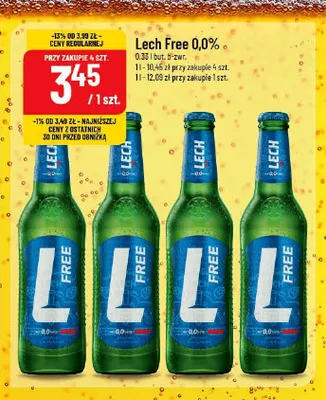 Piwo bezalkoholowe Lech Free 0,0% promocja w POLOmarket