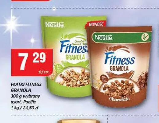 Płatki Fitness Granola żurawina promocja w Chorten