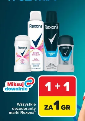 Dezodoranty różne rodzaje promocja w Carrefour
