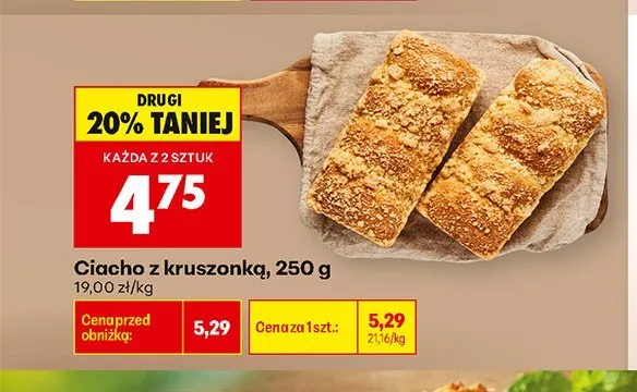 Ciacho z kruszonką promocja w Biedronka