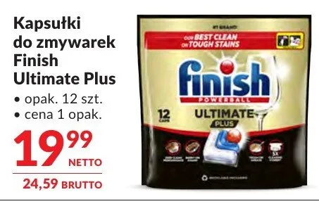 Kapsułki do zmywarek Finish Ultimate Plus promocja w Makro