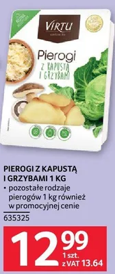 Pierogi z kapustą i grzybami 1 kg Virtu promocja w Selgros