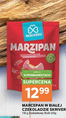 Marcepan w białej czekoladzie Skriveru promocja w Stokrotka