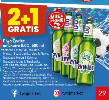 Piwo bezalkoholowe Żywiec Miętaż promocja w Twój Market