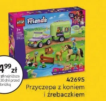 Klocki LEGO Friends 42695 Przyczepa z koniem i źrebaczkiem promocja w Dzień Dziecka
