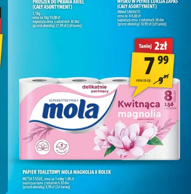 Papier toaletowy Mola Magnolia 8-pak promocja w Arhelan