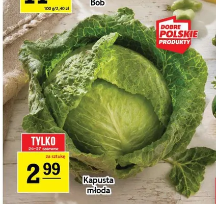 Kapusta młoda polska promocja w Gram Market