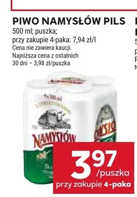 Piwo Namysłów Pils promocja w Stokrotka