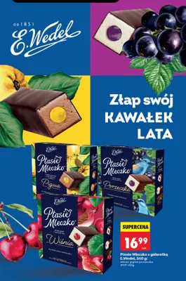 Ptasie Mleczko z galaretką E.Wedel porzeczka promocja w Biedronka