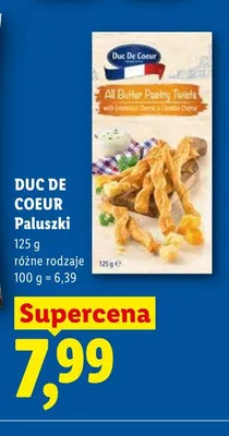 Paluszki z serem ementaler i cheddar Duc De Coeur promocja w Lidl