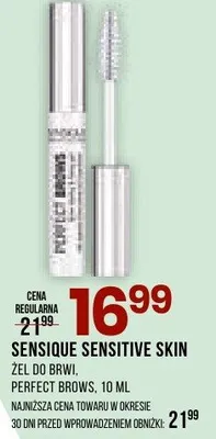 Żel do brwi Perfect Brows Sensique Sensitive Skin promocja w Drogerie Natura