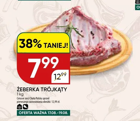 Żeberka trójkąty promocja w Chata Polska