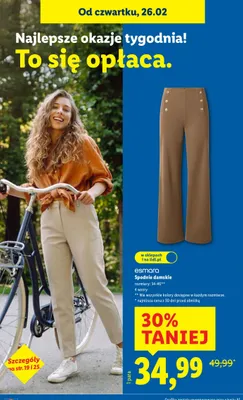 Spodnie damskie promocja w Lidl