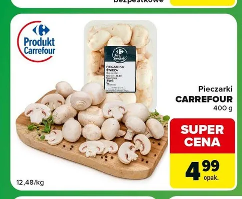 Pieczarki Carrefour promocja w Carrefour Express