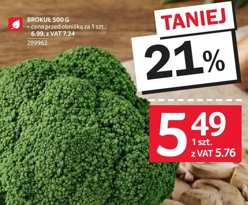Brokuł 500g promocja w Selgros